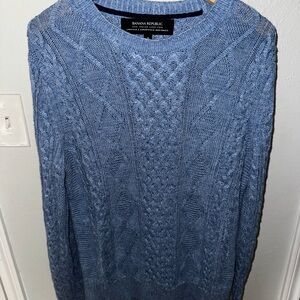 Banana Republic Blue Crewneck Sweater